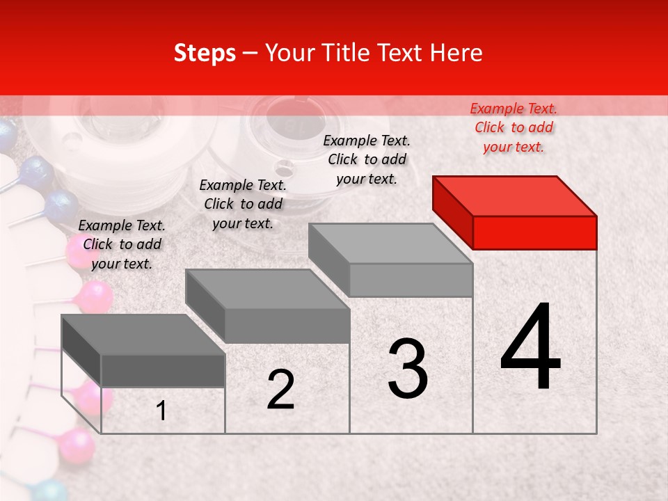 Scissors Knitting Stitch PowerPoint Template
