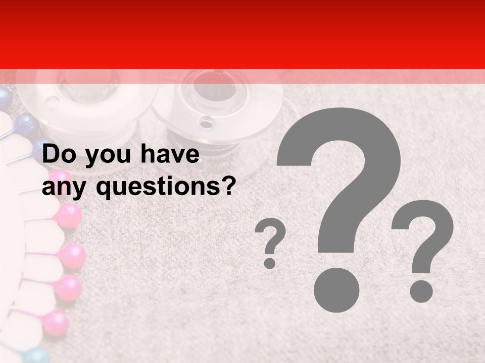 Scissors Knitting Stitch PowerPoint Template