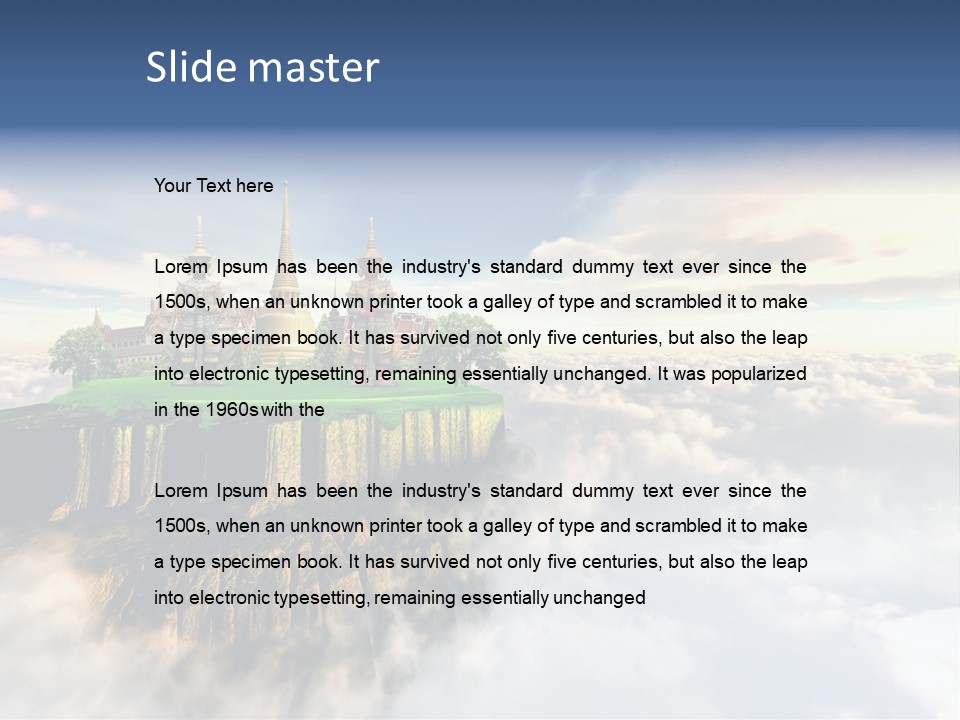 Countryside Buddhist Siamese PowerPoint Template