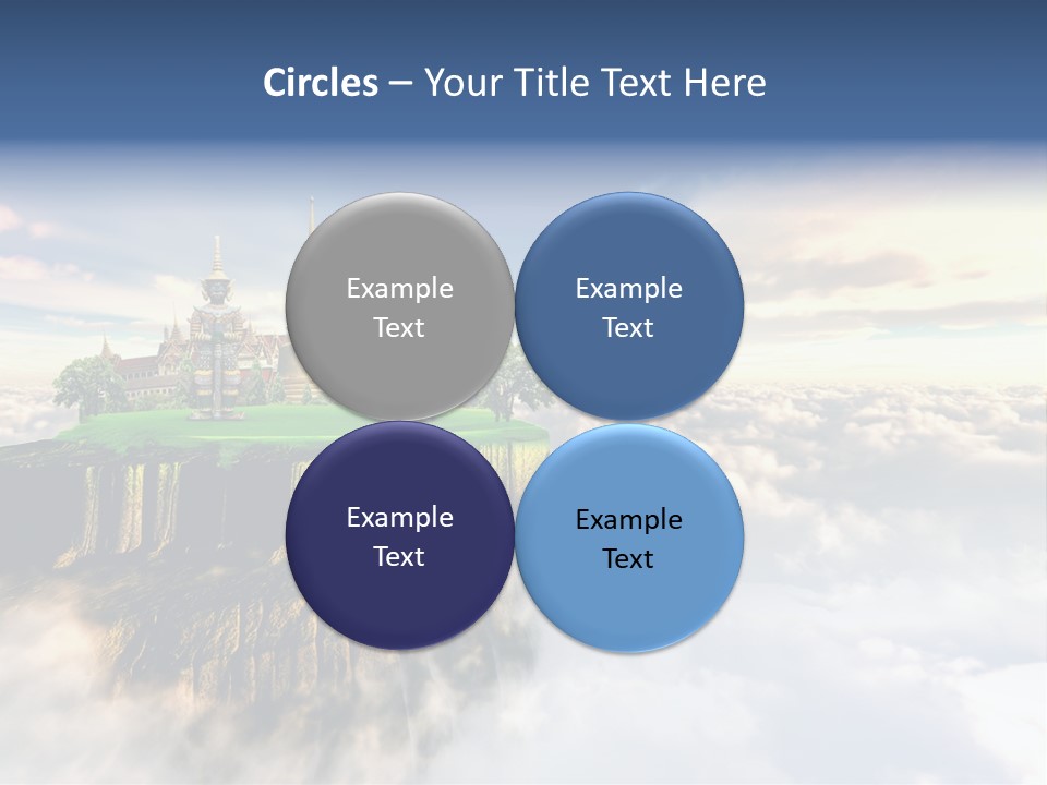 Countryside Buddhist Siamese PowerPoint Template