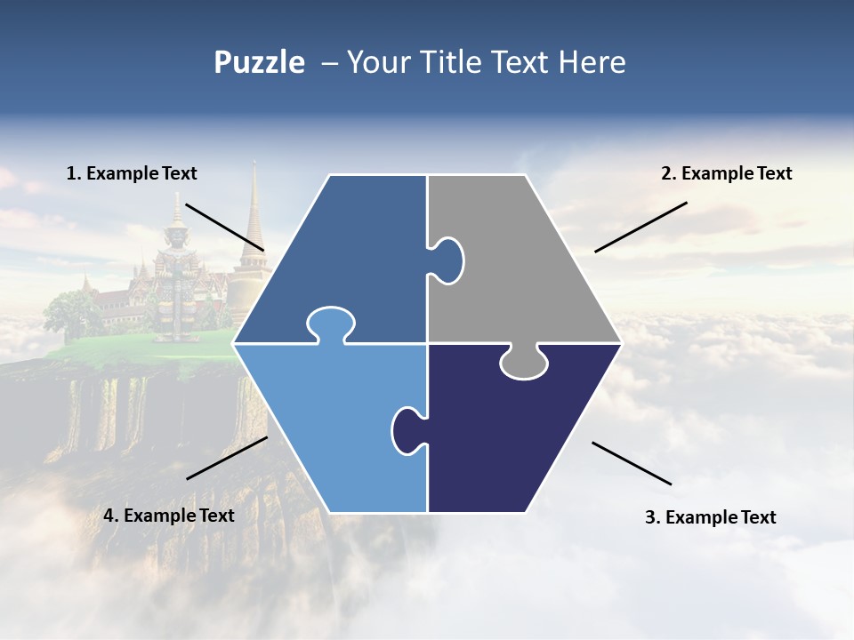 Countryside Buddhist Siamese PowerPoint Template