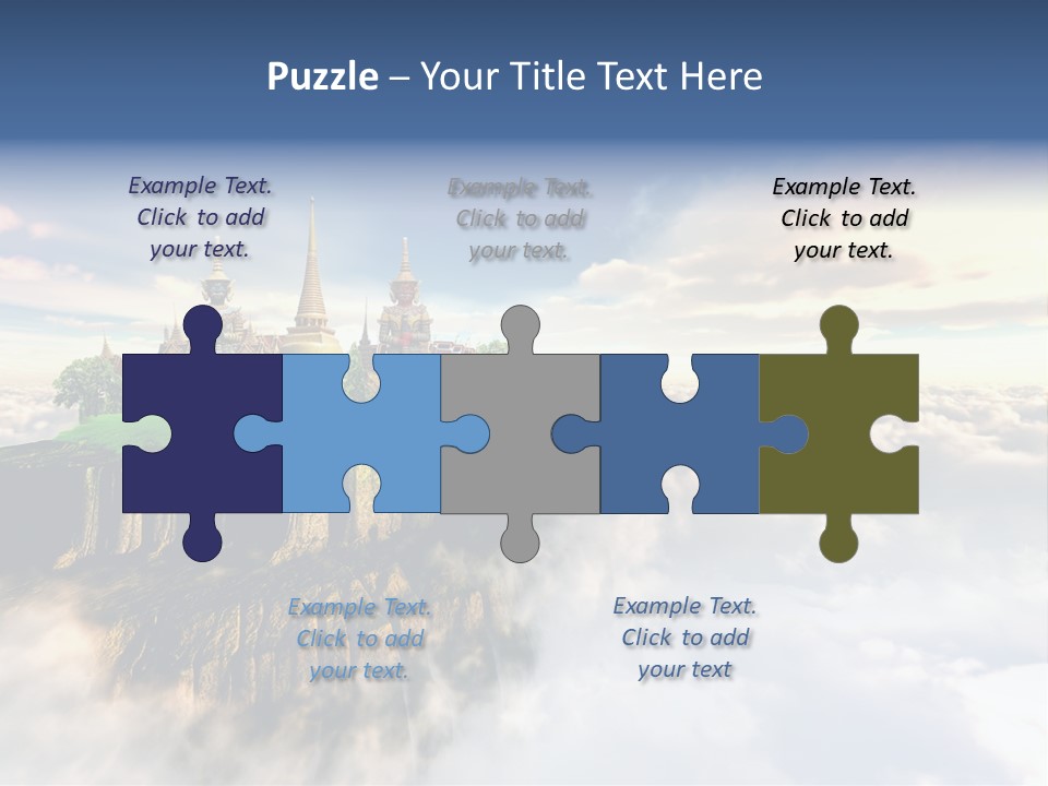 Countryside Buddhist Siamese PowerPoint Template