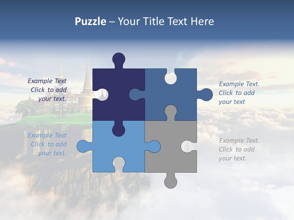 Countryside Buddhist Siamese PowerPoint Template