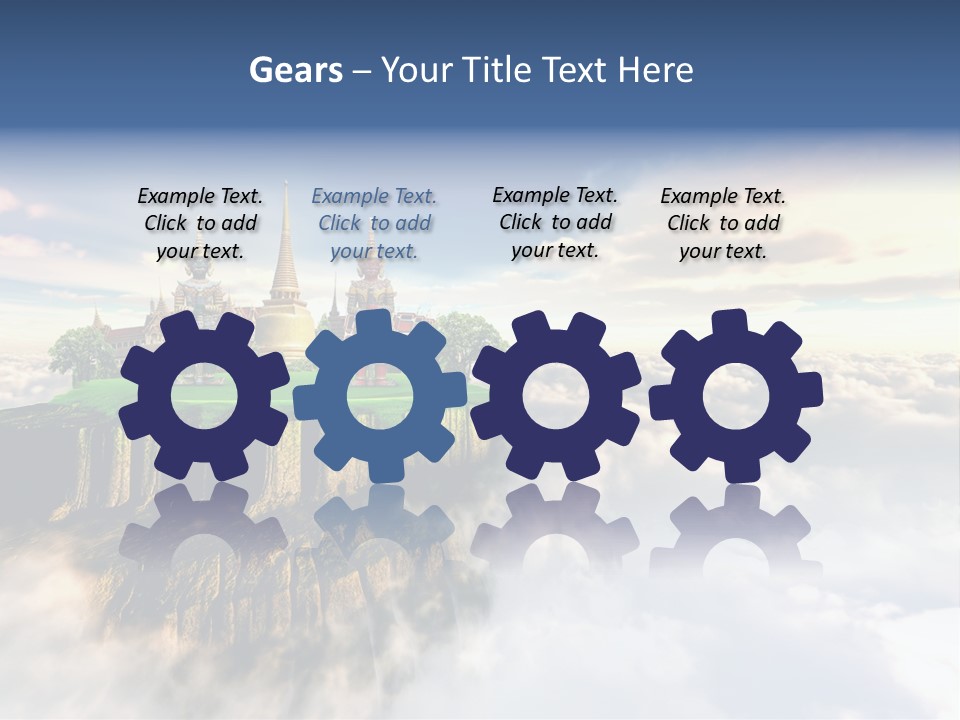 Countryside Buddhist Siamese PowerPoint Template