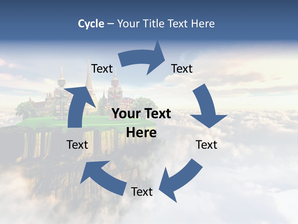 Countryside Buddhist Siamese PowerPoint Template