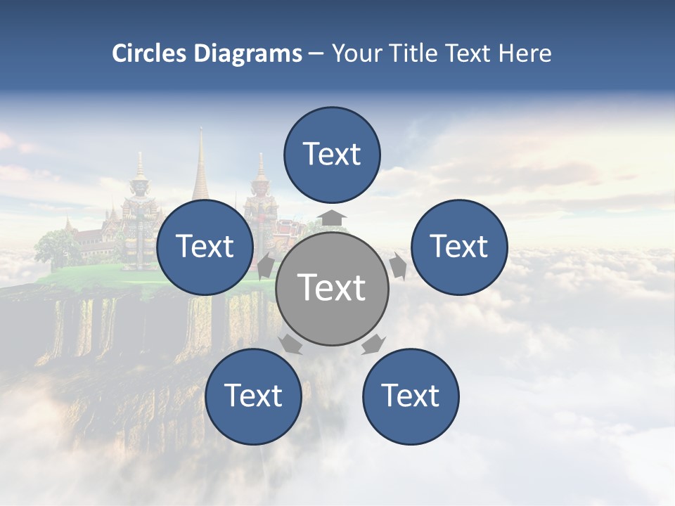 Countryside Buddhist Siamese PowerPoint Template