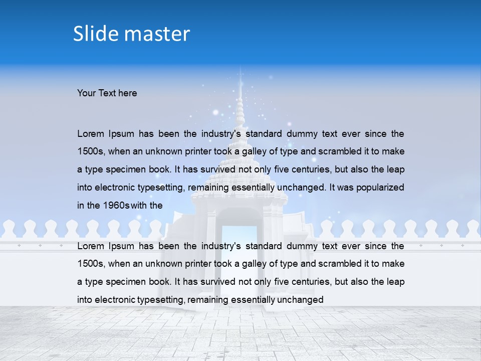 Summer Asian Clouds PowerPoint Template