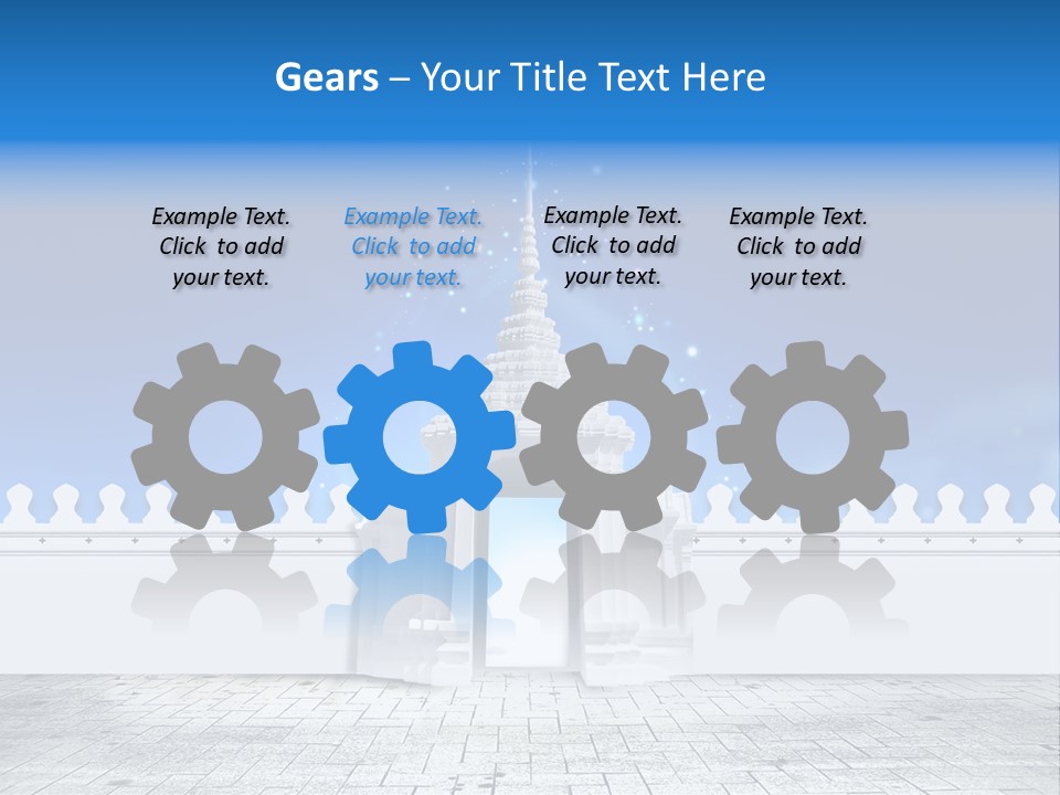 Summer Asian Clouds PowerPoint Template