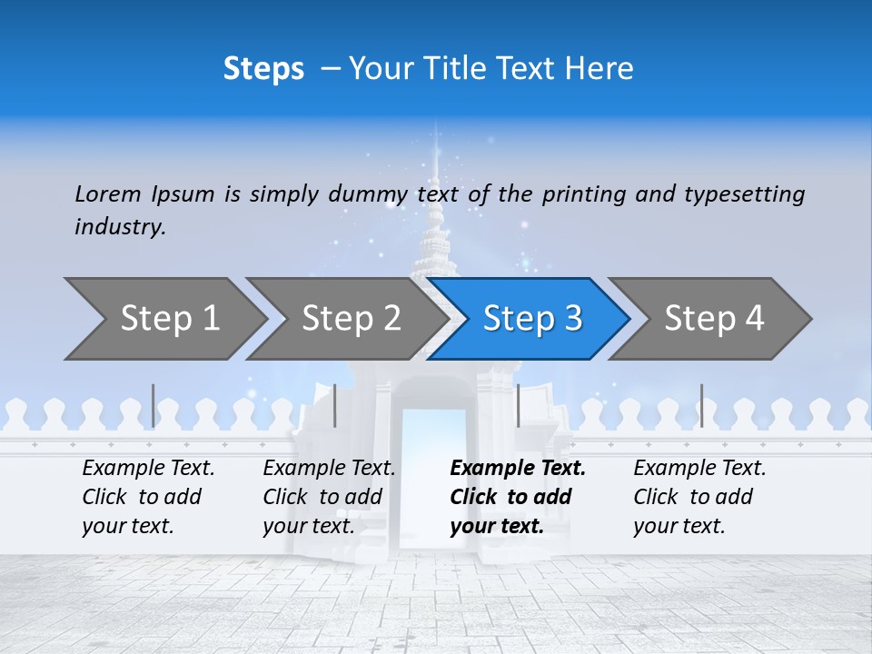 Summer Asian Clouds PowerPoint Template
