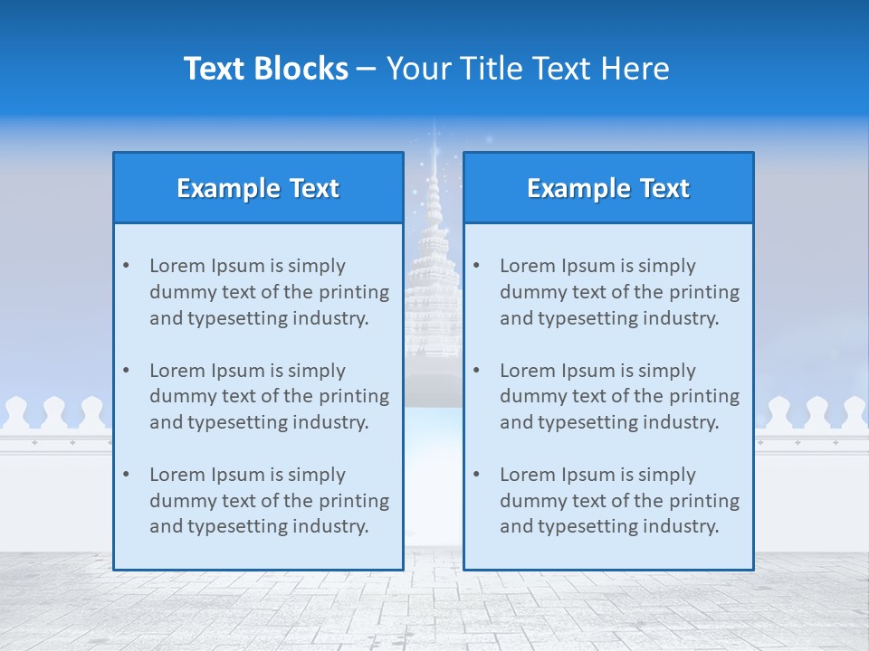 Summer Asian Clouds PowerPoint Template