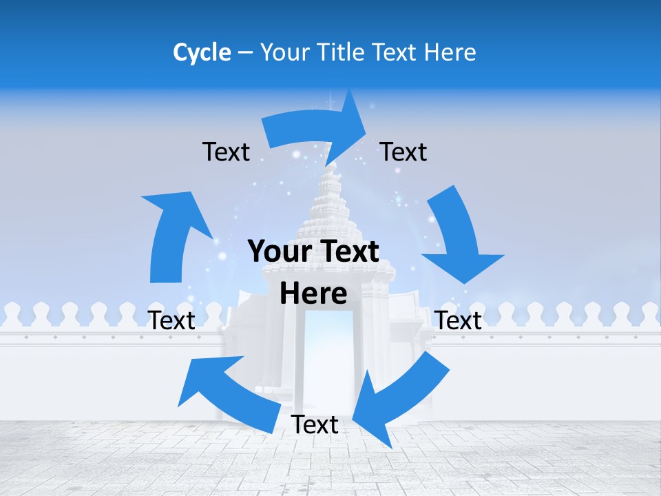 Summer Asian Clouds PowerPoint Template