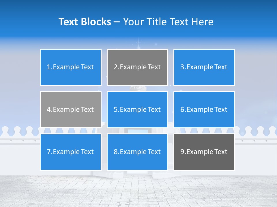 Summer Asian Clouds PowerPoint Template