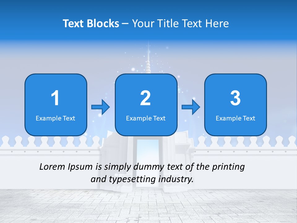 Summer Asian Clouds PowerPoint Template