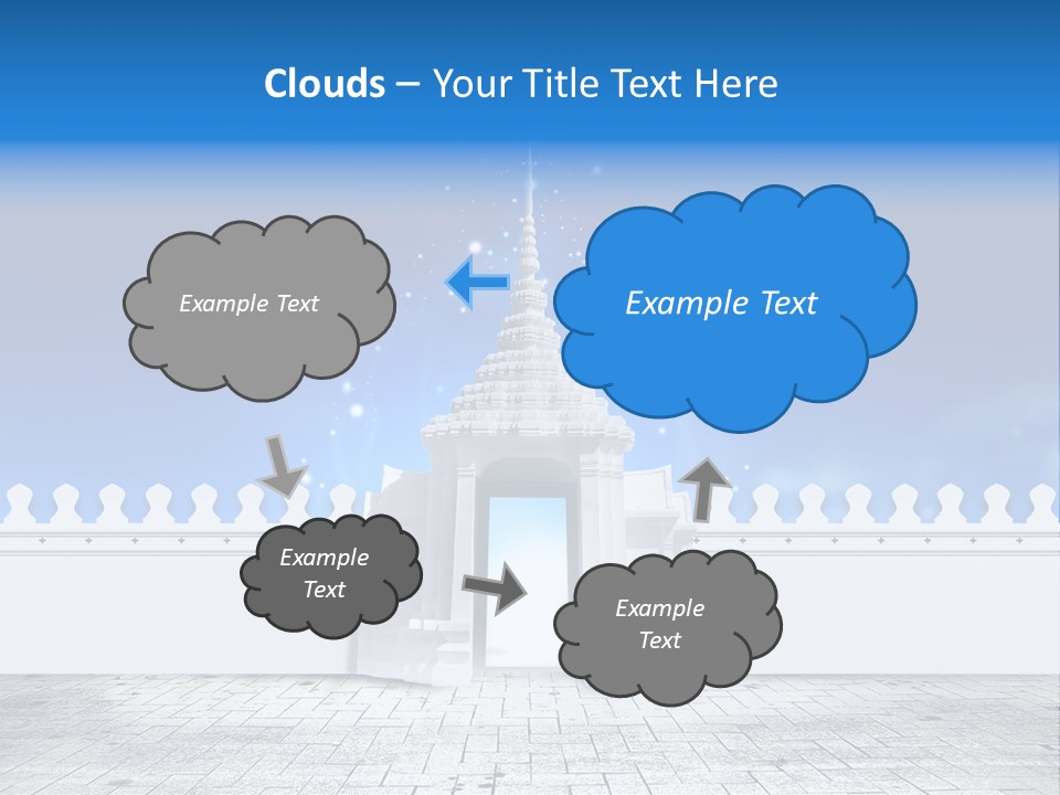Summer Asian Clouds PowerPoint Template