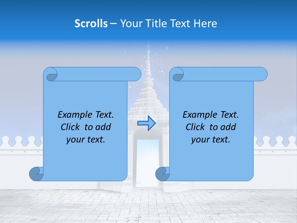 Summer Asian Clouds PowerPoint Template