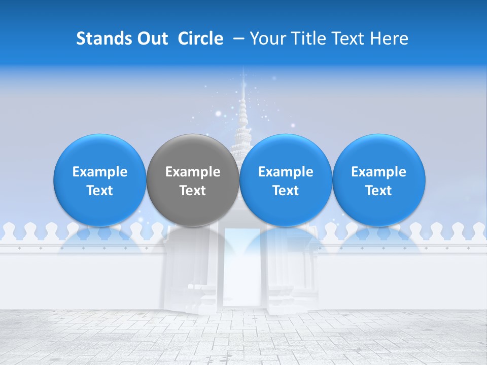 Summer Asian Clouds PowerPoint Template