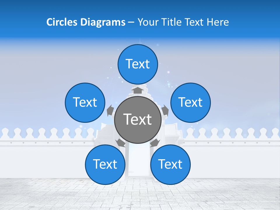 Summer Asian Clouds PowerPoint Template