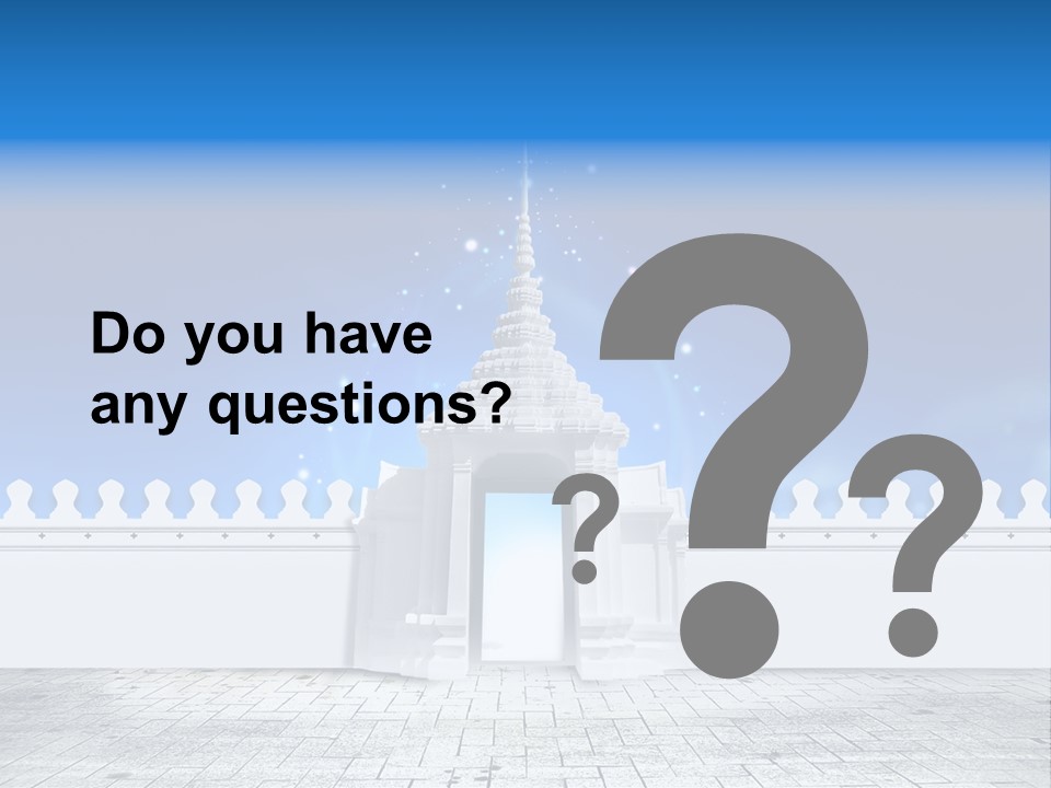 Summer Asian Clouds PowerPoint Template