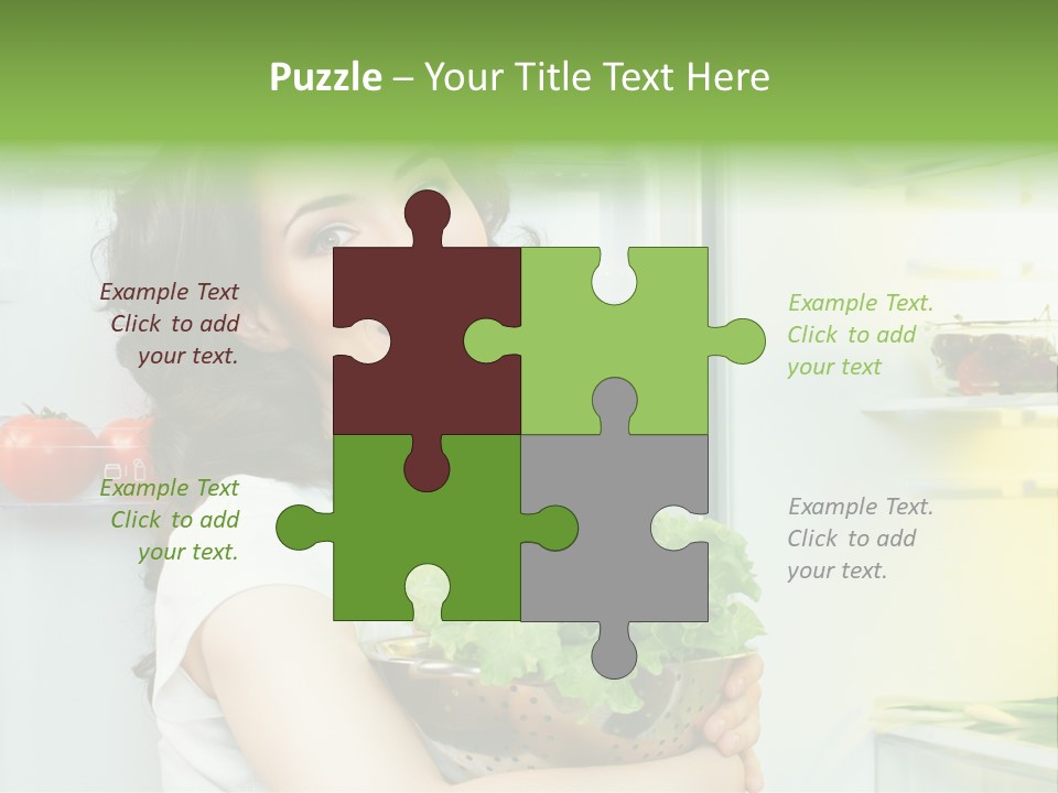 Food Door Open PowerPoint Template