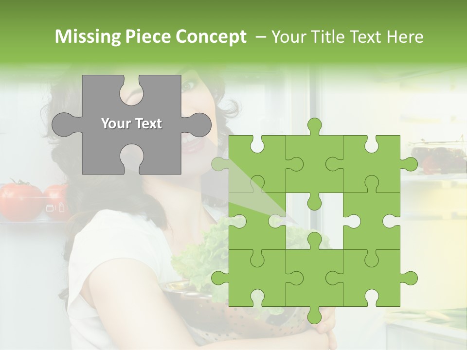 Food Door Open PowerPoint Template