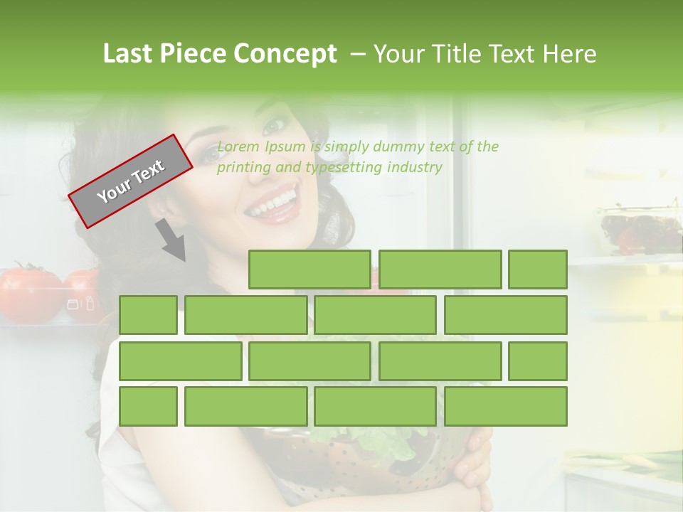 Food Door Open PowerPoint Template