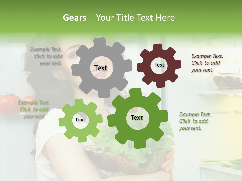 Food Door Open PowerPoint Template