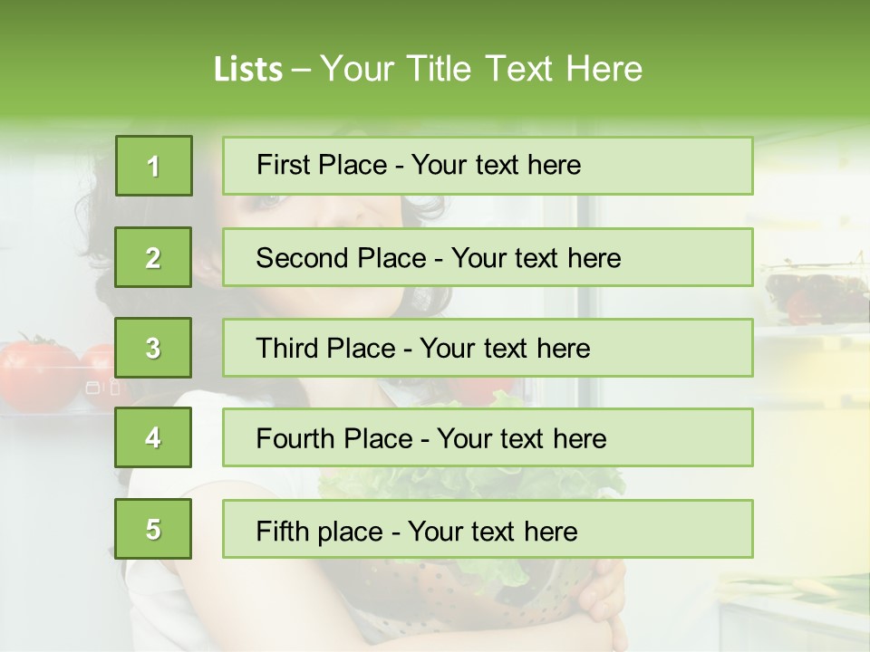 Food Door Open PowerPoint Template