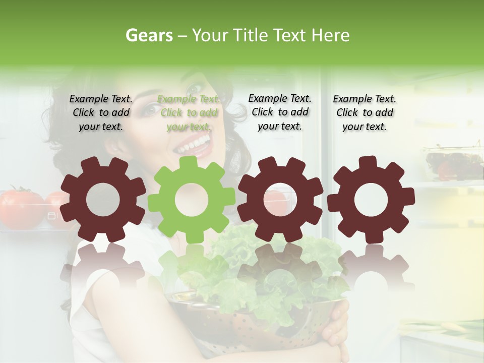 Food Door Open PowerPoint Template