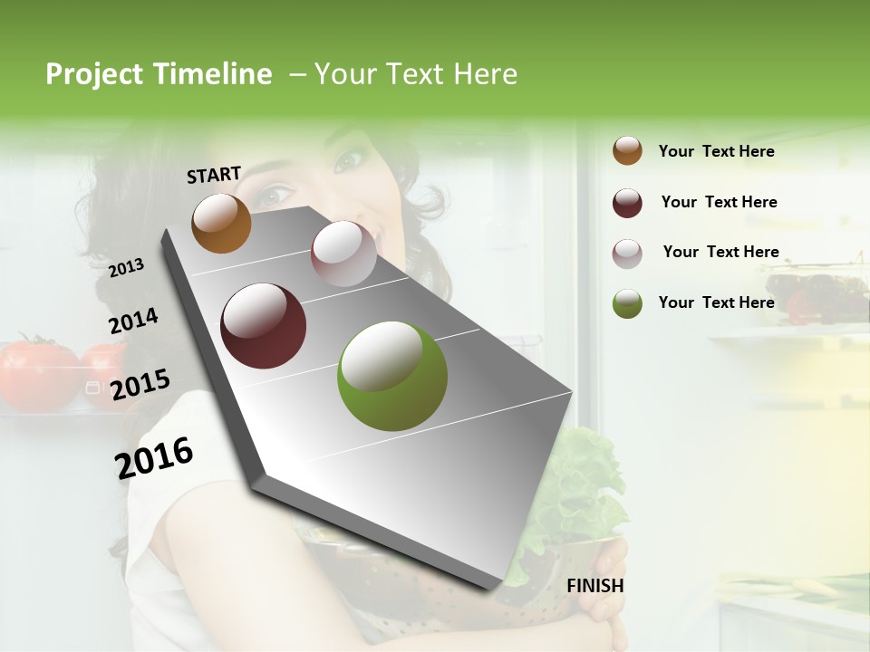 Food Door Open PowerPoint Template