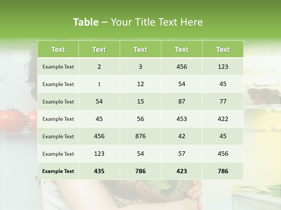 Food Door Open PowerPoint Template