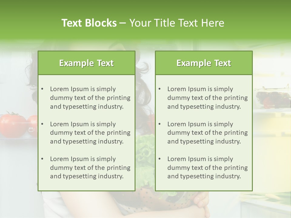 Food Door Open PowerPoint Template