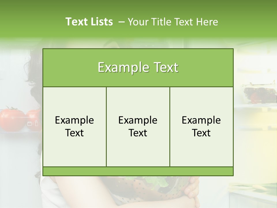 Food Door Open PowerPoint Template