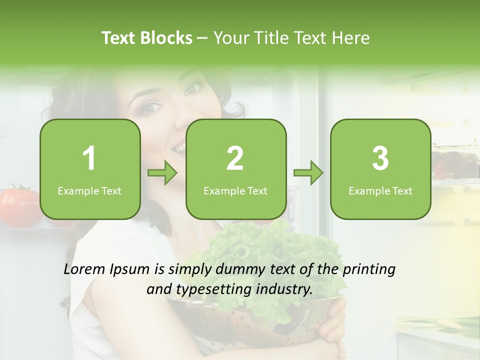 Food Door Open PowerPoint Template