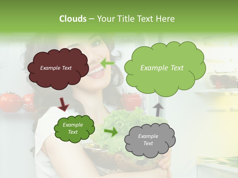 Food Door Open PowerPoint Template