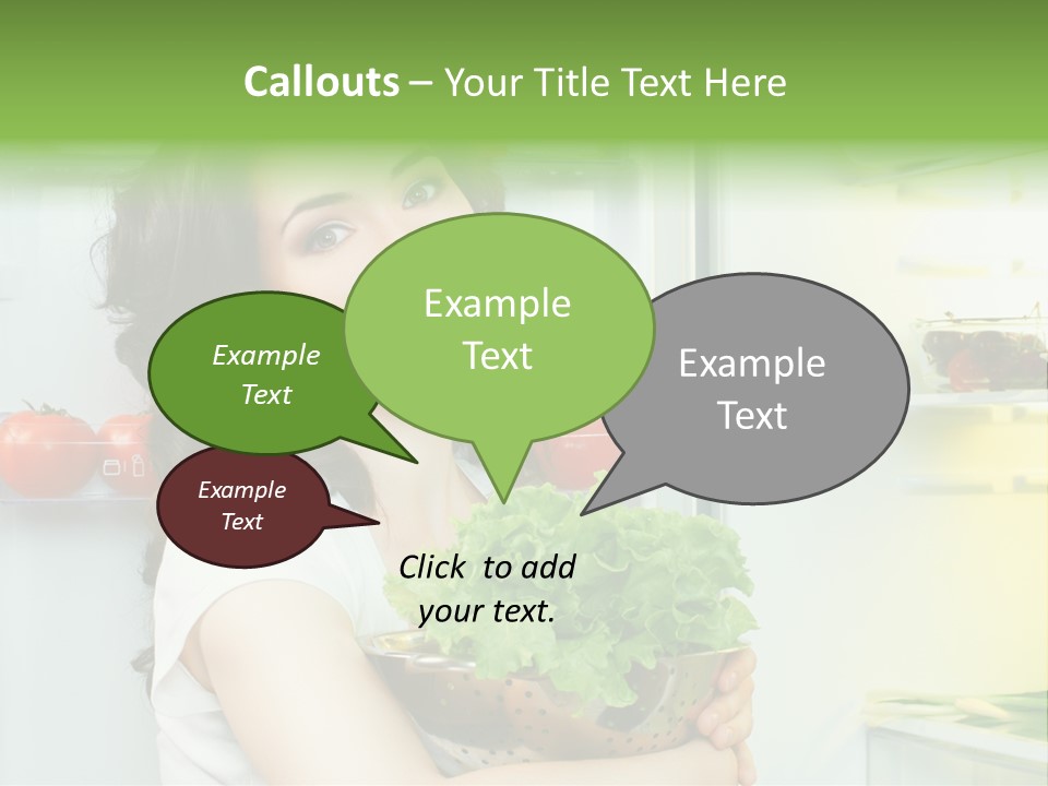 Food Door Open PowerPoint Template