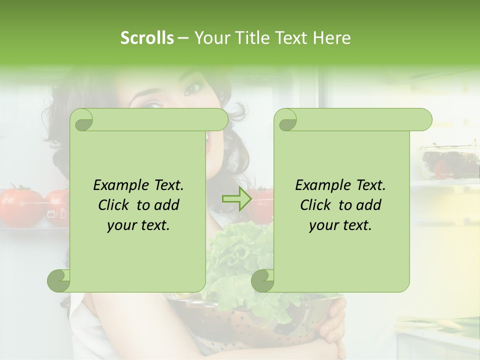 Food Door Open PowerPoint Template