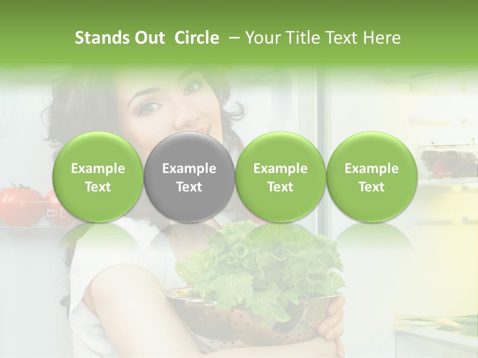 Food Door Open PowerPoint Template