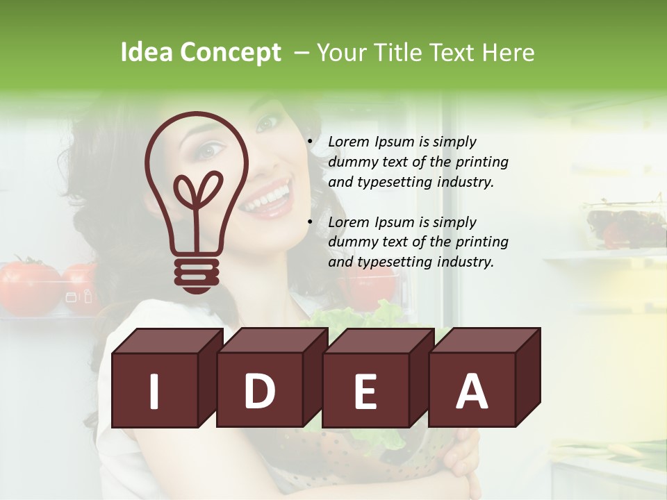 Food Door Open PowerPoint Template