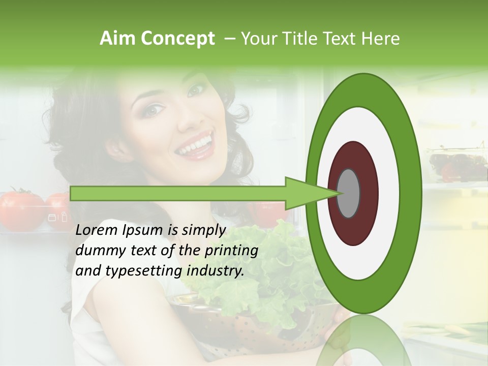 Food Door Open PowerPoint Template