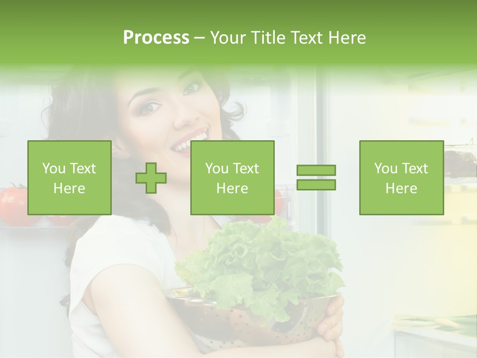 Food Door Open PowerPoint Template