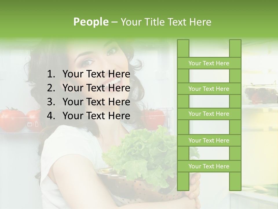Food Door Open PowerPoint Template