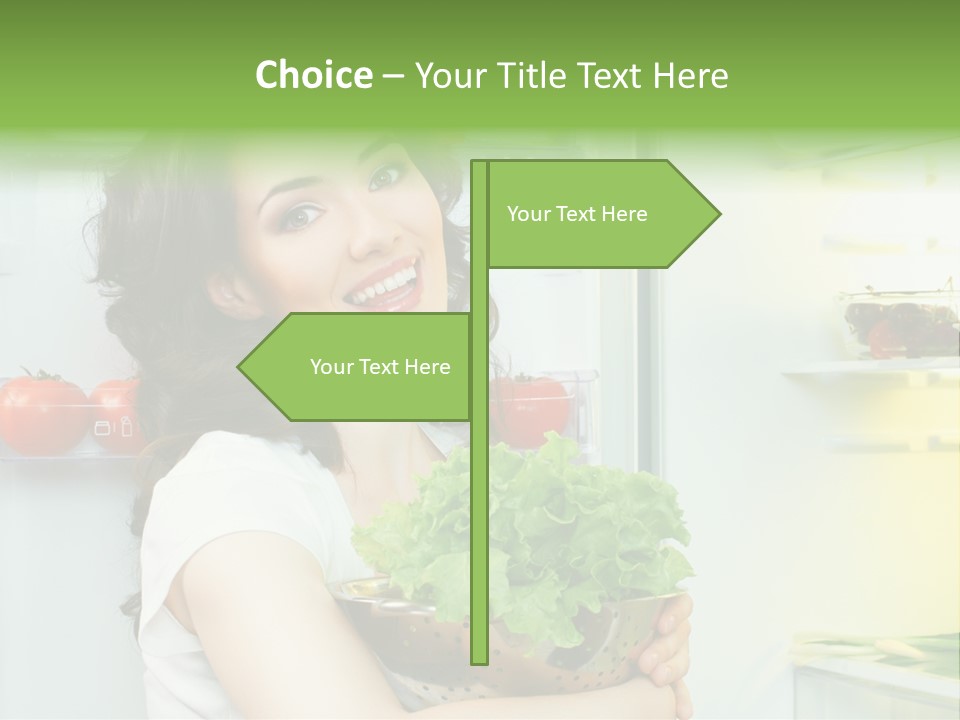 Food Door Open PowerPoint Template