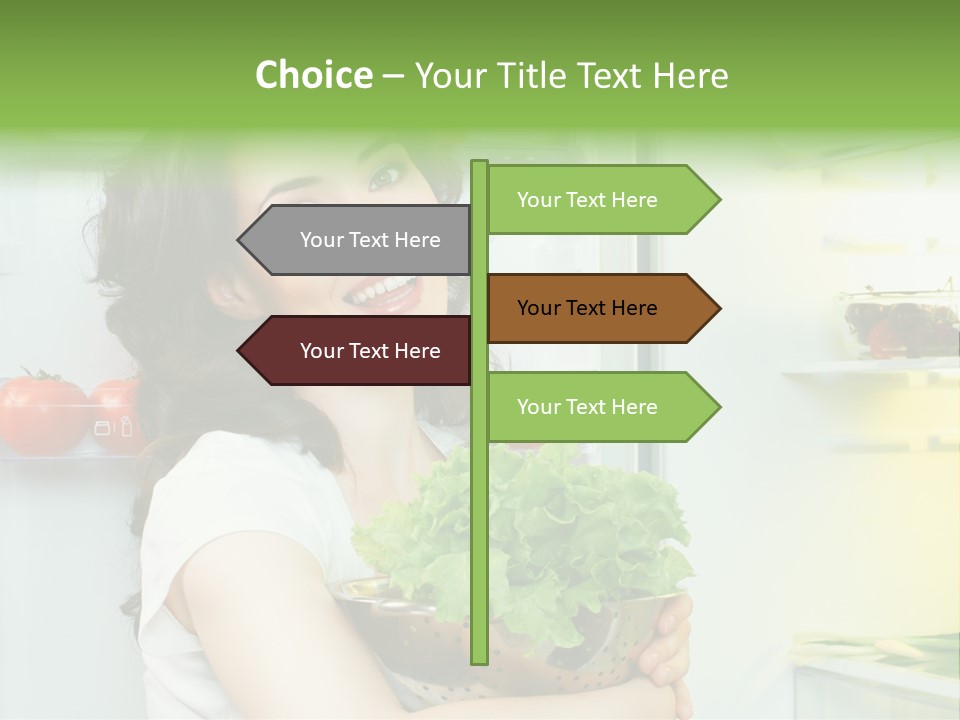 Food Door Open PowerPoint Template