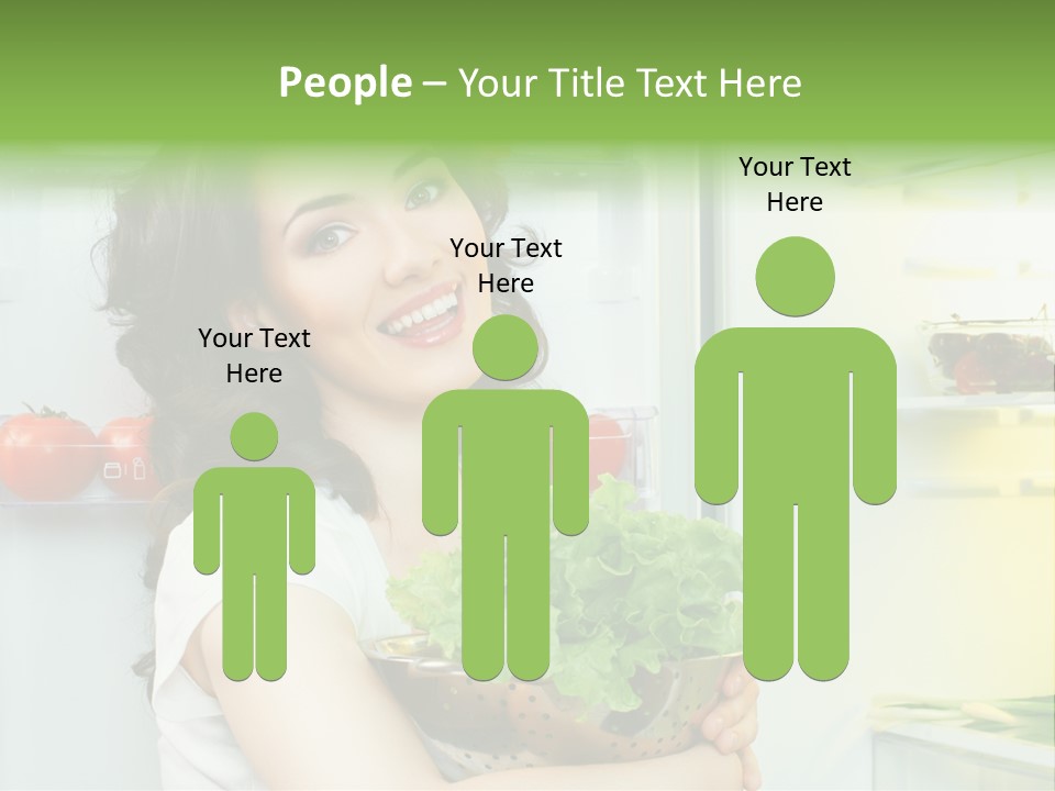 Food Door Open PowerPoint Template