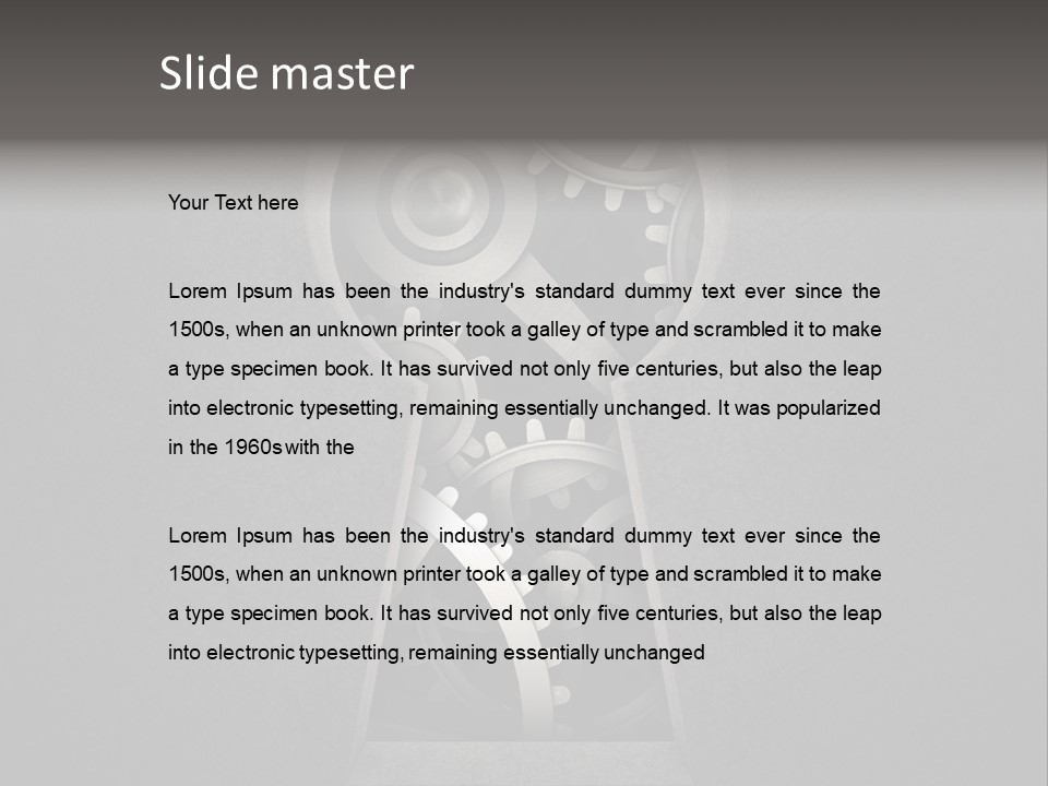 Mechanism Cooperation Work PowerPoint Template