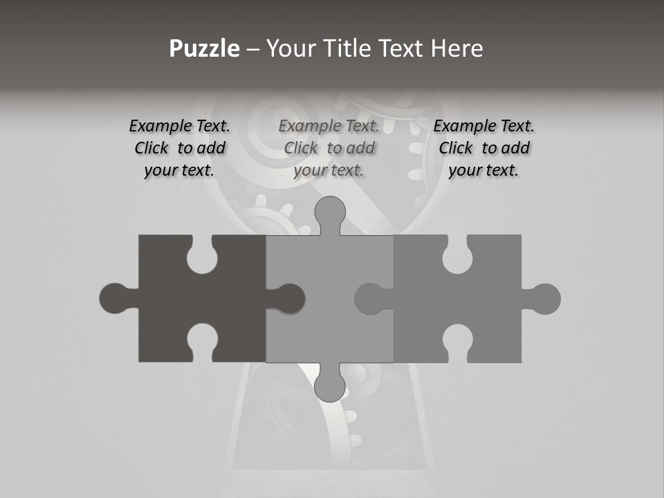 Mechanism Cooperation Work PowerPoint Template