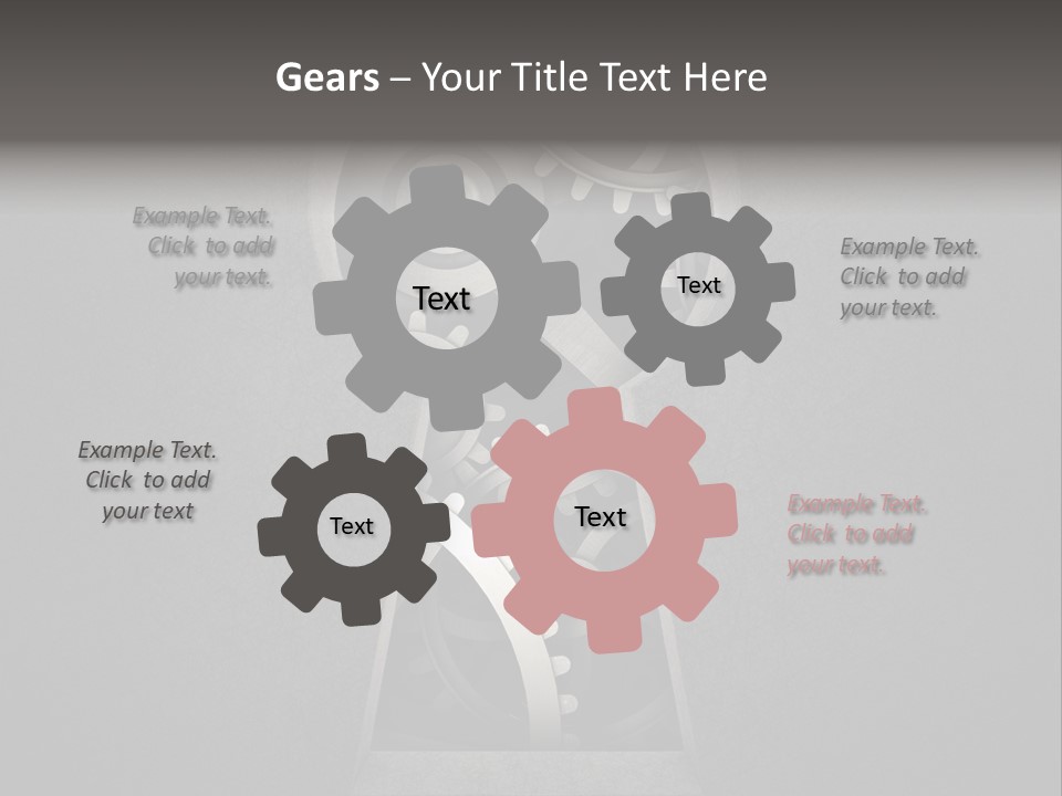 Mechanism Cooperation Work PowerPoint Template