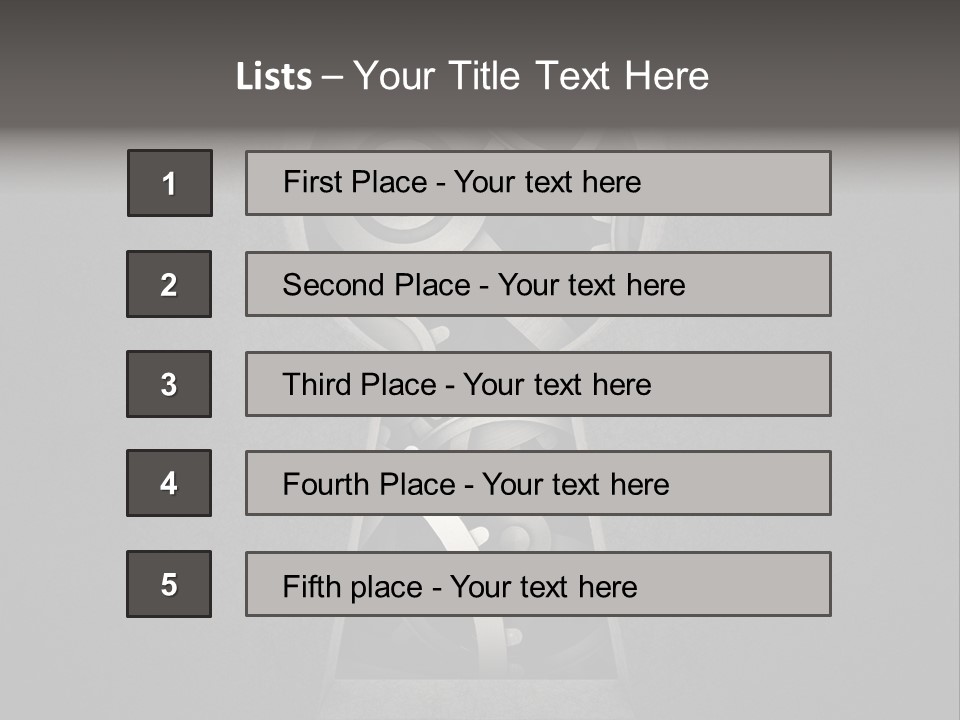 Mechanism Cooperation Work PowerPoint Template