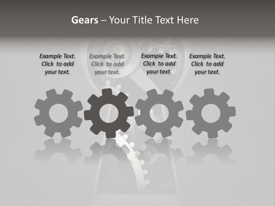 Mechanism Cooperation Work PowerPoint Template