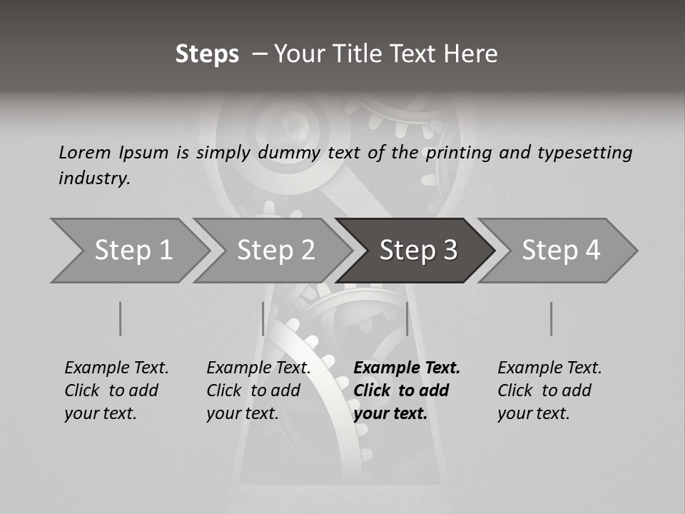 Mechanism Cooperation Work PowerPoint Template